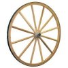 1069 - Wood Wagon Wheels, Solid Aluminum Hub, 24 inch